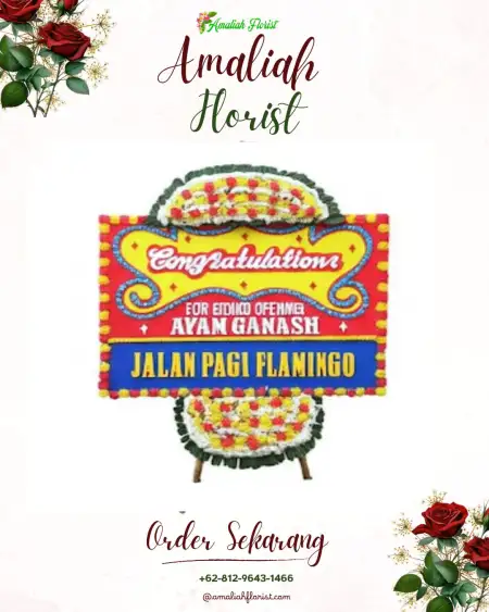 Sewa Papan Bunga Santanamekar
